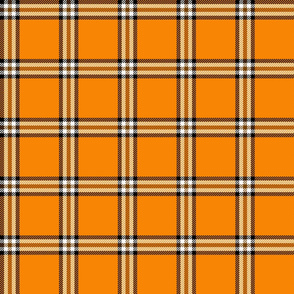 checked plaid orange