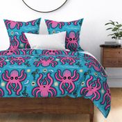 Pink Octopus Cut & Sew Pillow (FQ)