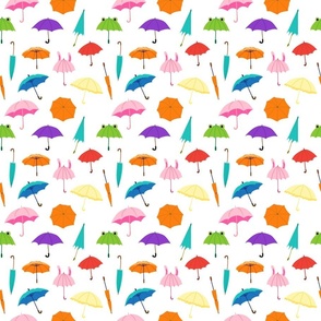 Cartoon umbrellas