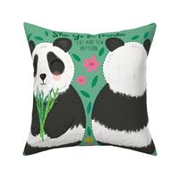 Shu Ye the Panda cut and sew plush pattern