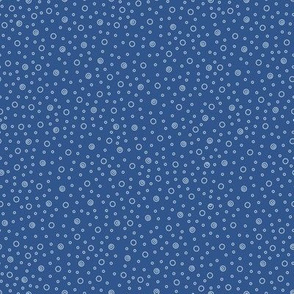 Classic Blue Background Light Blue Bubbles Seamless Pattern Texture