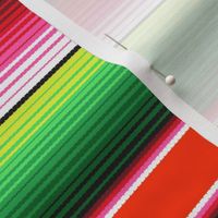 Red Mexican Serape Blanket Stripe