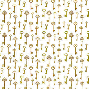Antique  brass skeleton keys