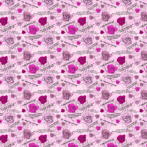 Breast cancer rose fabric 2