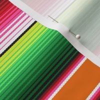 Orange Mexican Serape Blanket Stripes