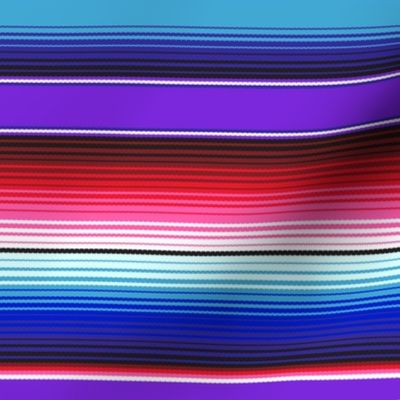 Purple Mexican Serape Blanket Stripes