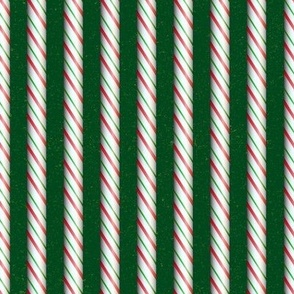 Christmas Coordinate Candy Cane on Green