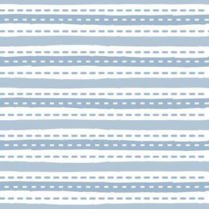 Blue White Stripes and Dashed Lines Variation Seamless Pattern