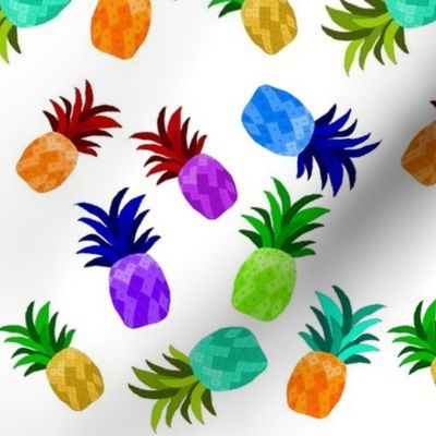 Busy Colorful Pineapples 