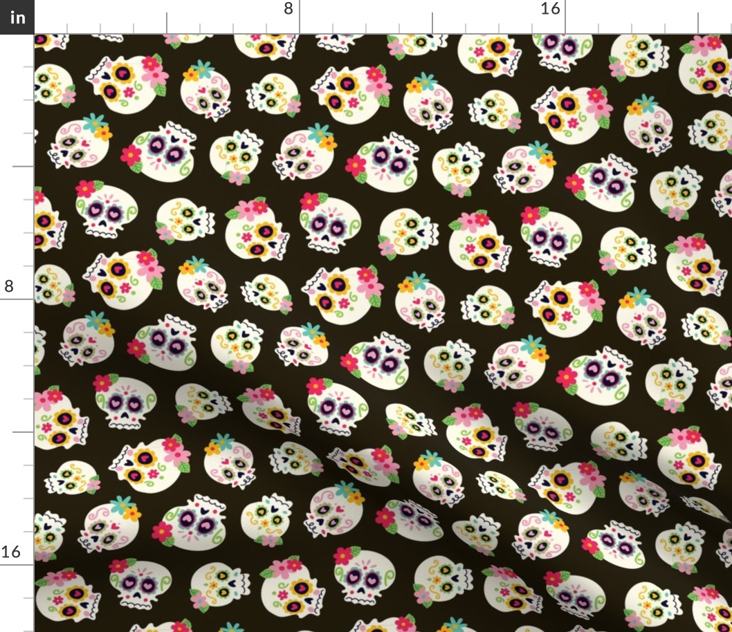 Sugar Skulls Toss on Black