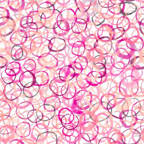 Warm Pink Circles Small