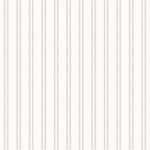 Seeded Stripe: Taupe & Cream Thin Stripe