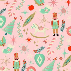 Atomic 50s Maximalist Holiday pink