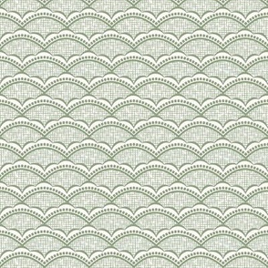 Brianne Scallop: Sage Green & Cream 