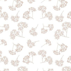 Neutral floral gypsophila pattern