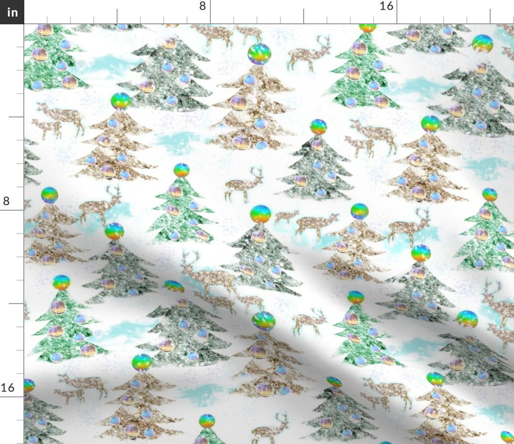 Maximalist Christmas Prism Forest 