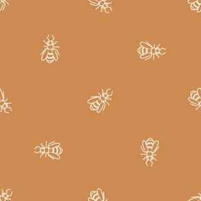 Seamless background bee gender neutral baby pattern. 