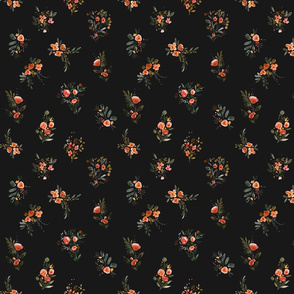 Moody Meadow Floral-black