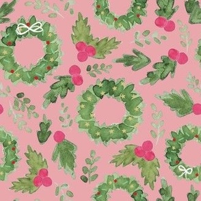 holiday greenery- rosy cheeks