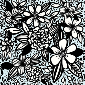 Inky Maximalist Florals