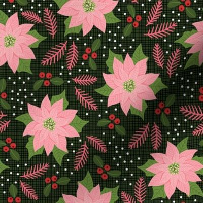 Maximalist Pink Poinsettia - Med Scale 8in