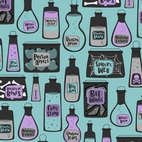 Witch's Potions (Teal)