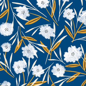 Liza floral (blue)