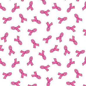 Pink Ribbon Cancer Awareness -  extra small scale