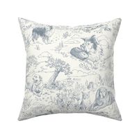 Country Dogs Toile Gray