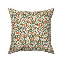 melimba ORANGE_PINK POPPIES grey