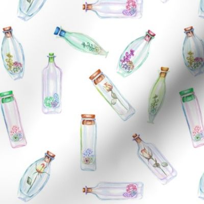 Bottled Garden Flowers