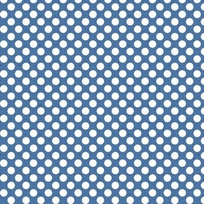 polka dots blue and white | tiny 