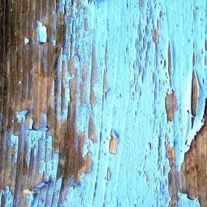 Chipped Blue Paint