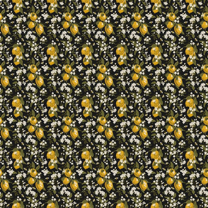 Bees & Lemons - Black - Micro