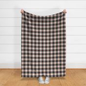 Halloween tartan plaid black white pumpkin orange