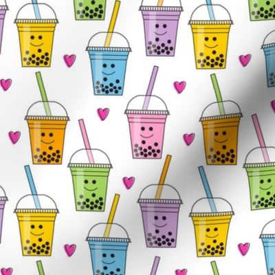 boba tea on white