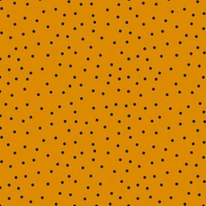 Fall Polka Dots Orange/Black 5x5