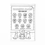 Harmful For Pets Kids Coloring In