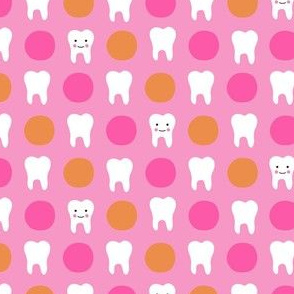 Happy Teeth - Pink and Orange Small