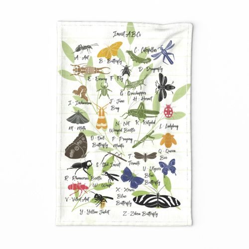 Insect ABC Tea Towel
