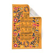 2024 Midsummer Festival Floral Tea Towel Calendar