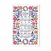 2024 Midsummer Festival Floral Tea Towel Calendar