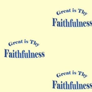 Great is Thy Faithfulness Blue