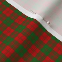 Erskine 1842 tartan, 1" red and green, Vestiarium Scoticum