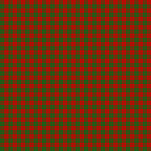 Erskine 1842 tartan, 1" red and green, Vestiarium Scoticum