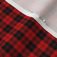 Erskine black and red tartan, 1"