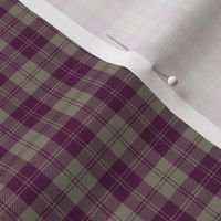 Erskine dress tartan, 1" plum and grey