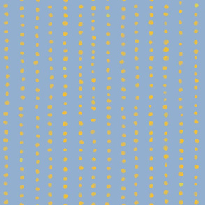 Medium blue/gold dots