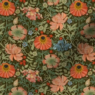 Le Jardin Art Nouveau brown small