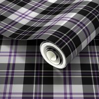 Halloween tartan plaid black purple white